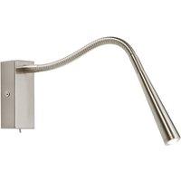 Saxby Madison LED Wall Light Brushed Chrome-Effect 1W 65lm (421VX)