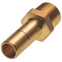 Hep2O Brass Push-Fit Adapting Male Coupler 15mm x 1/2" (422FJ)