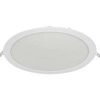 Luceco ECO Circular Fixed LED Low Profile Slimline Downlight White 24W 2040lm (422PX)