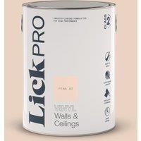 LickPro 5Ltr Pink 02 Vinyl Matt Emulsion Paint (422TM)