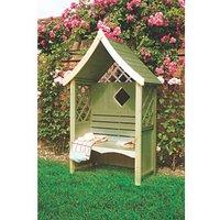 Shire Rose 4' x 2' (Nominal) Apex Timber Arbour (42324)