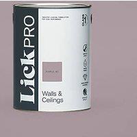 LickPro Max+ 5Ltr Purple 01 Eggshell Emulsion Paint (423JY)