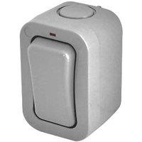 British General IP66 20A 1-Gang 2-Way Weatherproof Outdoor Switch with Neon (42402)