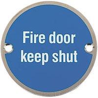 Essentials Fire Door Keep Shut Sign 76mm (42461)