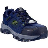 Skechers Greetah Size 10 Navy/Black Waterproof Safety Trainers (424JX)