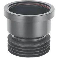 McAlpine Push-Fit Single Socket Drain Connector Black 110mm (4255V)