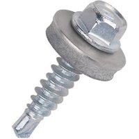 Easydrive Flange Self Drilling Stitching Screws with Washers 6.3mm x 25mm 100 Pack (4259H)