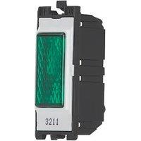Contactum Green Neon Power Indicator with White Inserts 230V (425RV)