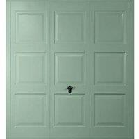 Gliderol Georgian 7' 6" x 6' 6" Non-Insulated Frameless Steel Up & Over Garage Door Chartwell Green (425VP)