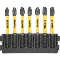 DeWalt Flextorq 6.35mm Hex Shank PZ Screwdriver Bits 7 Pieces (426HA)