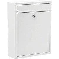 Burg-Wachter Compact Post Box White Powder-Coated (426TY)