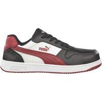 Puma Frontcourt Low Size 8 Black / White / Red Water-Resistant Safety Trainers (426VW)