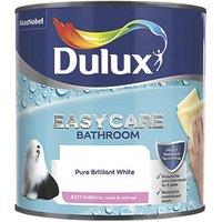 Dulux EasyCare 2.5Ltr Pure Brilliant White Soft Sheen Emulsion Bathroom Paint (42729)