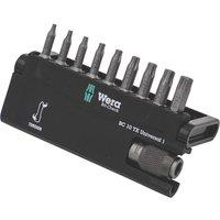 Wera Bit-Check 10 TX Universal 1 1/4" Hex Shank TX Bit Set 10 Pieces (427FU)