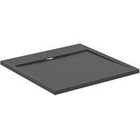 Ideal Standard i.life Ultraflat S E2962FV Square Shower Tray Jet Black 800mm x 800mm x 30mm (427HM)