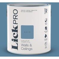 LickPro 2.5Ltr Blue 05 Vinyl Matt Emulsion Paint (429TM)
