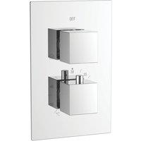 ETAL Veda Concealed Dual Outlet Thermostatic Chrome Shower Valve With Diverter (429VN)