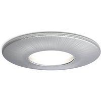 4lite Fixed Fire Rated GU10 Downlights Satin Chrome 6 Pack (430GR)