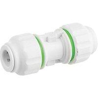 Flomasta Plastic Push-Fit Equal Straight Couplers 10mm 5 Pack (430HY)