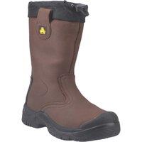 Amblers FS245 Antistatic Size 12 Brown Waterproof Steel Toe Cap Safety Rigger Boots (430XT)