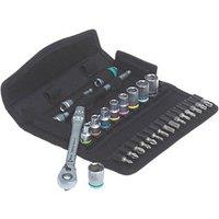 Wera Zyklop 1/4" Drive Metal Ratchet & Socket Set 28 Pieces (431FP)