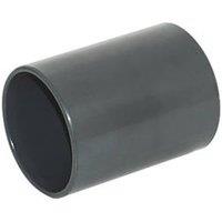 FloPlast Solvent Weld Straight Couplers 40mm x 40mm Anthracite Grey 5 Pack (431KJ)