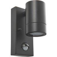 Saxby Palin Outdoor Wall Light With PIR Sensor Matt Black (431VX)