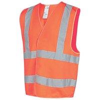 Site Rushton Hi-Vis Waistcoat Orange 2X Large / 3X Large 52" Chest (431XR)