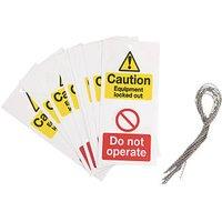 Essentials 'Caution, Do Not Operate' Safety Maintenance Tags 10 Pack (432FX)