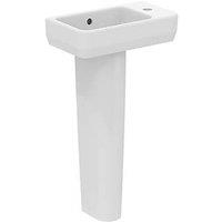 Ideal Standard i.life S Washbasin & Pedestal 1 Tap Hole 450mm (432HM)