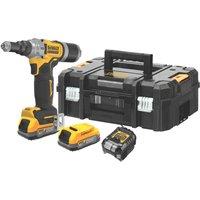 DeWalt DCF414E2T-GB 18V 2 x 1.7Ah Li-Ion PowerStack Brushless Cordless Riveter (432RL)