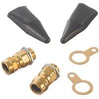 Vimark Brass Internal Gland Kit Short 20mm Black 2 Pack (432VT)