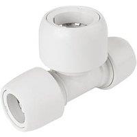 Hep2O Plastic Push-Fit Reducing Tee 22mm x 22mm x 28mm (4338R)