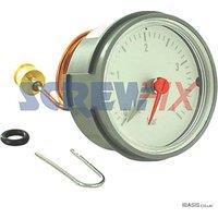 Worcester Bosch 87161423000 4Bar Dark Grey Pressure Gauge (433TP)