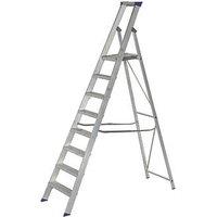 Werner Aluminium 2.32m 8 Step Platform Step Ladder (434FV)