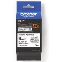 Brother TZES221 Strong Adhesive Labelling Tape 9mm x 8m (434KL)