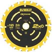 DeWalt Wood Extreme 2nd Fix Circular Saw Blade 165mm x 20mm 24T (434KY)