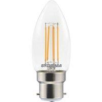 Sylvania ToLEDo Retro V5 CL 827 SL B22 Candle LED Light Bulb 470lm 4.5W (434TK)