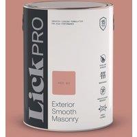 LickPro 5Ltr Smooth Red 03 Masonry Paint (434TM)