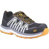 CAT Charge Size 7 Black/Orange Water-Resistant Safety Trainers (434TV)