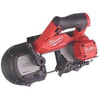 Milwaukee M12FBS64-0C 64mm 12V Li-Ion RedLithium Brushless Cordless Bandsaw - Bare (434XH)