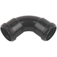 FloPlast Push-Fit Bend Black 92.5 40mm (43512)