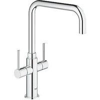 Grohe Ambi Dual-Lever Mono Mixer Kitchen Tap Chrome (4353T)