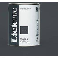 LickPro Max+ 5Ltr Black 04 Matt Emulsion Paint (435JY)
