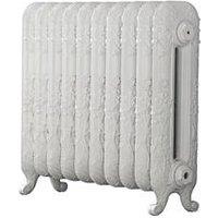 Arroll 597mm x 684mm 2590BTU White Cast Iron 2 Column Radiator (435KY)