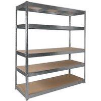 RB Boss 5-Tier Metal Garage Shelving Unit 1600mm x 600mm x 1800mm (4365H)