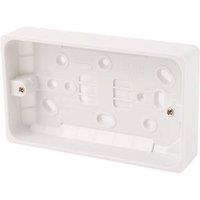 Crabtree Capital 2-Gang Surface Pattress Moulded Box 29mm (43690)