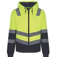 Regatta Pro Hi-Vis Hoodie Yellow/Navy Large 46" Chest (436JW)