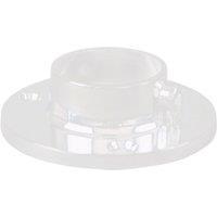 Essentials Rail End Sockets White 25mm 20 Pack (437VE)