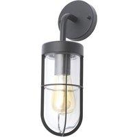Zink Woking Outdoor Wall Light Fitting Black (438VJ)